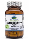 Pure Mountain Botanicals Supplément Elderberry - Capsules de casher végétalien avec 750mg de fraisier biologique et 200mg de fleur d'eau