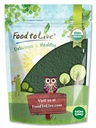 Nourriture pour vivre en poudre de Chlorella biologique, 1 livre — Non-OGM, Kosher, Algae verte crue, Superaliment végétalien, vrac, Protéine verte végétalienne pure, riche en vitamines et minéraux, idéal pour les boissons, mur cellulaire brisé
