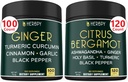 Ensemble 5in1 Supplément gingembre et 6in1 Supplément agrumes Bergamot