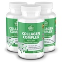 Multi Collagen Protein Peptides Supplément Capsules - 1800mg Collagen Complex Types I, II, III, V, X - Soutien articulaire, Cheveux sains, peau, ongles, vitamines de beauté, 100% naturel, non-OGM 270ct (3)