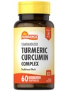 Sundance Turmeric Curcumin Complex (complexe de curcumine) 60 Capsules à libération rapide (complément à base de plantes traditionnelles) Formule sans OGM et sans gluten