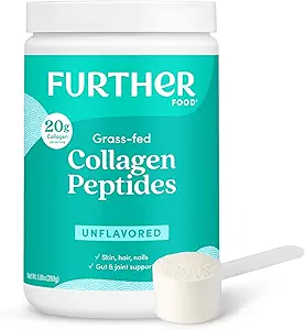Autres aliments en poudre de peptides de collagène non aromatisés, aux pâturages herbacés Hydrolysés de type 1 et 3 Protéines, Gut Health + Joint, Cheveux, Peau, Nails, Paléo Keto sans sucre 9,88 oz