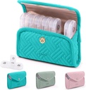 BAGSFY Organisateur hebdomadaire de pilules 3 fois par jour dans une coque de tissu mignon, organisateur de pilules de médecine, boîte à pilules, cas de pilules de voyage portable, contenant de pilule pour les médicaments, vitamines, huiles de poisson, suppléments