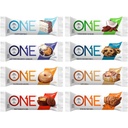 ONE Protein Bars, Sampler Variety Pack, sans gluten avec 20g de protéines et 1g de sucre, Pantry Staples, 2,12 oz (8 Compte)