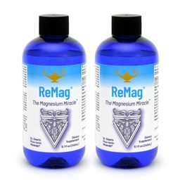 RnA ReSet ReMag – Chlorure de magnésium à haute absorption liquide, 8,1 Fl Oz (2-Pack)