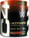 Cellucor C4 Ultimate x WWE Poudre de pré-entraînement Nectarine Guava Knockout - Sucre sans pré-entraînement Supplément énergétique pour les hommes et les femmes - 300mg Caféine + 3,2g Beta Alanine + Créatine brevetée - 20 portions