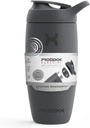 Promixx Pursuit Shaker Bouteille Isolée en acier inoxydable Bouteille d'eau et shaker Cup, 18oz, Gris graphite