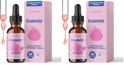 JoySpring Calmify Magnesium Citrate Liquid for Kids - Sugar-Free, Gluten-Free Calming Supplement with Chamomile - Natural Support for Kids & Teens (1 fl oz) 30 Servings (Pack of 2)