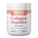 Motif Bien-être Collagène Peptides Poudre (Type I et III) - Cheveux, ongles, peau et santé articulaire - Pâturage à l'herbe - Collagène hydrolysé, non-OGM, sans produits laitiers, et kéto - Sans saveur (16 Oz)