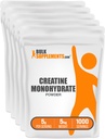 BulkSupplements.com Poudre monohydratée de créatine - Supplément de créatine, poudre micronisée de créatine - Sans aromatisants et sans gluten, 5g (5000mg) par portions, 5kg (11lb) (paquet de 5)