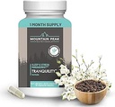 Mountain Peak Nutritionals Formule de tranquillité - Soutient la santé cérébrale, le sommeil et la gestion du stress - Vitamine B6, Vitamine B12 et adaptogènes - Supplément alimentaire hypoallergénique (90 capsules végétariennes)