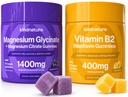 kindnature Migraine Relief Power Duo: B2 & Magnésium Gommies Bundle
