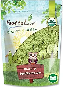 Mélange de poudre de SuperGrass biologique – Alfalfa mélangé, orge et poudre de blé. Non-OGM, Superfood pur, Vegan, Kosher, Bulk. Ça se mélange bien. Parfait pour les smoothies et les shakes