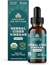 Antioxydants, Teinture de vinaigre de cidre de pomme biologique, USDA certifié biologique, végétalien, sans gluten, 2 oz, 30 portions