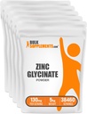 BulkSupplements.com Poudre de glycin de zinc - supplément de zinc, supplément minéral pour le support immunitaire - sans gluten, 130mg par portion, 5kg (11 lbs) (paquet de 5)
