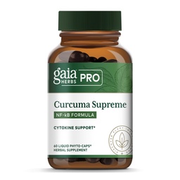 GAIA HERBS PRO Curcuma Supreme - Supports Immune Health* - Turmeric Root Extract & Black Pepper Fruit Extract - Organic Ingredients - 60 Liquid Phyto-Caps (60 Servings)