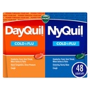 Vicks DayQuil and NyQuil Combo Pack, Cold & Flu Medicine, Powerful Multi-Symptom Daytime and Nighttime Relief For Headache, Fever, Sore Throat, Cough, 48 Count, 32 DayQuil and 16 NyQuil Liquicaps