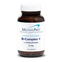 MethylPro B-Complex + L-Methylfolate 5 mg - Complexe de vitamine B méthylée pour les femmes et les hommes, Soutien à l'énergie cellulaire avec folate, niacine et biotine, supplément VIT B - 90 capsules véganes