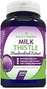 Extrait normalisé de chardon de lait avec 80% Silymarin 250 mg, 200 Capsules