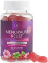 Suppléments de ménopause pour les femmes - Gummy Ménopause de secours multi-avantages, soutien pour l'équilibre et l'énergie, sans gluten et sans OGM - 60 Gummies