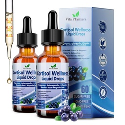 2 Pack Cortisol Supplements for Women & Men, 17-in-1 Cortisol Reducer Detox Manager w. Magnesium Ashwagandha, L-Theanine, Phosphatidylserine, Hormone Balanced for Women, Mood Focus, Sleep Support