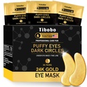 Patches sous les yeux (36 paires) - Masques en or 24K enrichis de collagène abondant pour les cercles sombres, yeux puffy, rides - Cadeaux pour les femmes soins de la peau - Vegan & USA Testé