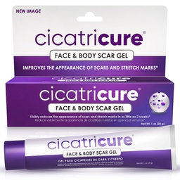 Cicatricure Advanced Scar Gel pour le visage et le corps - Résultats prouvés en 2 semaines, traitement de la cicatrice pour les cicatrices chirurgicales, marques stretch, cicatrices de brûlures et de blessures, traitement de la cicatrice d'acné, 1 oz (28 g)