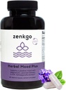Zenkgo Ashwagandha, 5-HTP, Lavande, Mucuna, L-tryptophane - Supplément de soutien de l'humeur, base végétale, Mood Herbal Plus aide à calmer l'esprit et le stress, l'émotion Blalance, la positivité (60Ct/30Day)