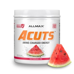 ALLMAX Nutrition AMINOCUTS (ACUTS), boisson énergétique avec Taurine, L-Carnitine, extrait de café vert, pastèque, 30 portions