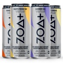 ZOA+ Boissons énergétiques pré-entraînement, assortiment de variétés - NSF certifié pour le sport avec zéro sucre, support à l'oxyde nitrique, vitamines B & D, acides aminés et électrolytes - 48 pack