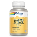 Solaray Citrate de calcium avec vitamine D3 1000mg - Résistance osseuse et soutien des dents en bonne santé - Formule de digestion douce - Lab Vérifié, garantie de 60 jours - 15 portions, 90 capsules