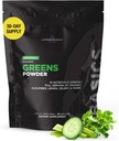 Livingood Daily Basic Greens Poudre, Super Greens Drink Mix avec Spiruline, Brocoli, Kale, Blé Herbe et Chlorella, Mélange de légumes biologiques, Vegan, Sans gluten, Non OGM, 30 portions