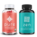 WellPath Pure Apple Cider Vinegar avec Gommies Mères et Suppléments Zen Mood Support Bundle - Detox & Calm Energy Combinaison, Vegan, 60 Cts Chaque