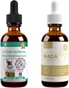Rejuvica Santé Adrenal actif + Maca actif - Soutien Énergie + Stress - Livraison liquide pour une meilleure absorption - Rhodiola, Maca, Saint Basilic, Ashwagandha & More!