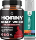 Bundle of Horny Goat Extract Complex for Men and Women Enhanced Energy and Stamina and Black Maca Root Capsules for Men - Invigorating Drive Mood & Energy Booster for Men