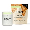 Beam Dream Sleep Powder & Creatine Bundle, troisième partie testé aide au sommeil naturel et supplément de récupération avec micronize créatine monohydraté, poudre de créatine pure non aromatisée pour la force musculaire, énergie