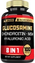 7000mg Glucosamine Chondritine MSM avec supplément immunitaire - Soutien os, santé articulaire, système immunitaire et santé globale - 100 capsules