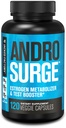 Blocker d'androsurge d'usine Jacked pour les hommes - Booster de testostérone naturel pour les hommes et le métabolisme d'estrogen avec Tongkat Ali, DIM, Long Jack et plus - Booster de test et constructeur de muscles - 120 comte