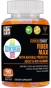 CLINIQUE DAILY Fiber Max, Gommies Vegan haute fibre pour adultes et enfants. Relief de constipation pour les adultes et les enfants. 90 Gummies laxatives sans gluten pour la réparation de Gut
