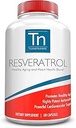 Supplément de resvératrol aux nutriments fiables - Vieillissement en santé et mélange de santé cardiaque – avec resvératrol trans, extrait de graines de raisin, baies d'açai et baies de Maqui – 1000 mg 180 capsules