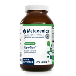 Metagenics Lipo-Gen Lipotropic Liver & Gallbladder Support, 270 Tablets | Lipotropic Liver and Gallbladder Support, with Vitamin B12, Choline, Inositol and Artichoke Extract, Supports Fat Metabolism