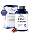 1MD Nutrition KrillMD - supplément d'huile de krill de l'Antarctique Oméga 3 avec l'astaxanthine, l'EPA, le DHA.
