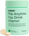 H-PROOF Le temps où vous buvez de la vitamine, de la santé du foie et de l'immunité avec électrolytes, chardon de lait et vitamines B & C - 40 comprimés à croquer (20 portions), végétalien, pomme verte