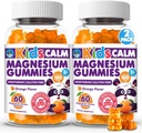 Dr Moritz Calmer et relaxer les enfants Gommies de magnésium, non-OGM et faible teneur en sucre Magnésium enfants Suppléments à chewy, Gommies de sommeil Enfants, Arôme orange