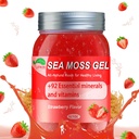 Gel de mousse de mer,Gel naturel irlandais cru Superfood avancé,Immune et soutien digestif, supplément vitamine et minéraux (Strawberry,18.5OZ)