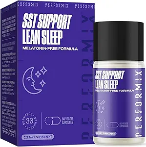 PERFORMIX - Soutien SST Lean Sleep - Supplément d'aide au sommeil à base de plantes - Soutien nocturne doux - Formule calmante - 60 Capsules de Veggie pour Adultes
