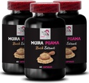 Support à base de plantes - MUIRA PUAMA BARK EXTRACT - Synergy énergétique, Lift d'endurance, Revive végétale, Mélange énergétique, Recharge quotidienne, Focus Power, Lifestyle Activation 3 bouteilles 180 capsules