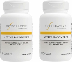 Thérapeutique intégrative B-Complexe actif - Soutien à l'énergie cellulaire et à la santé cardiaque avec les vitamines B2, B6 et B12* - Soutiens Systèmes nerveux et immunitaires - Sans lait et sans gluten - 120 Capsules