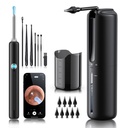 Suppression de la cire d'oreille - Système électrique d'irrigation de l'oreille avec 4 modes de pression, Nettoyeur d'oreille avec caméra, Otoscope 1080P, outil de nettoyage d'oreille avec 7 Pcs Ensemble d'oreilles, Kit de suppression d'oreille sûre et efficace