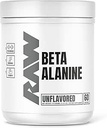RAW Beta Alanine poudre, non aromatisé (60 portions) - poudre pré-entraînement pour les hommes et les femmes - Beta Alanine supplément pour entraînement Endurance - pré-entraînement Beta Alanine poudre pour réduction de la fatigue musculaire
